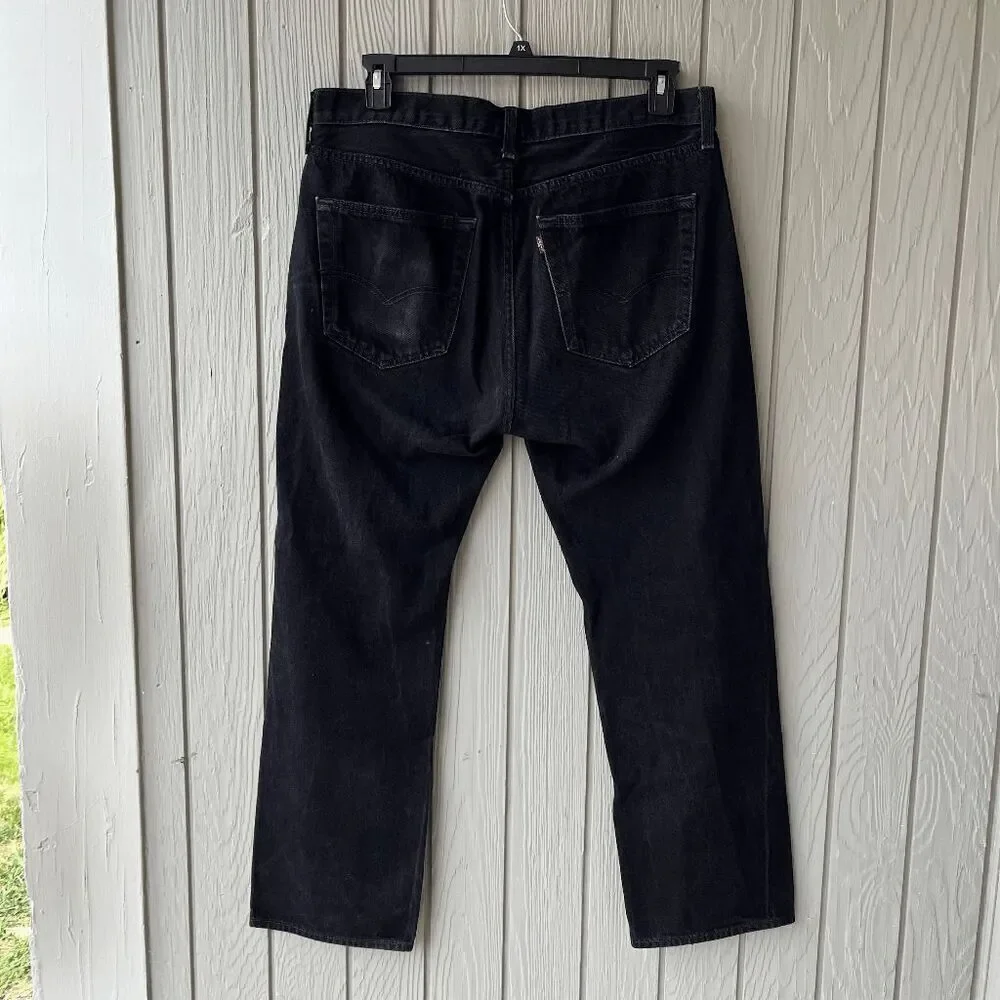 Levi’s 501 Black Jeans Men’s W36 L30 – Button Fly – Near New – Made 2021